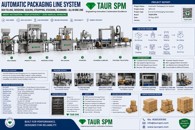 APLS-01  Automatic Packaging Line System