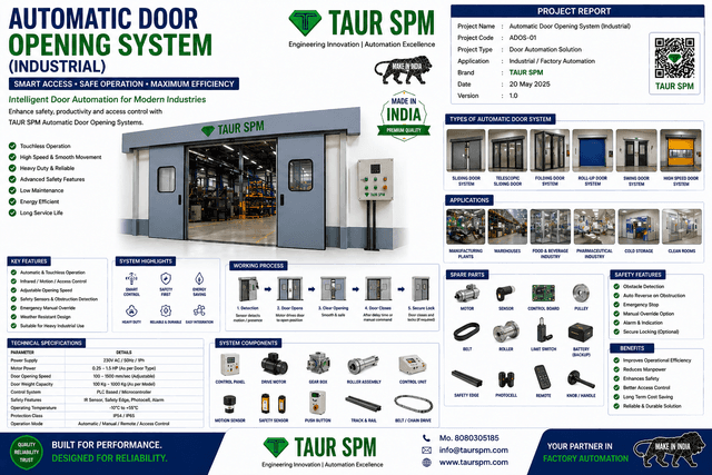 ADOS-01   Automatic Door Opening System (Industrial)
