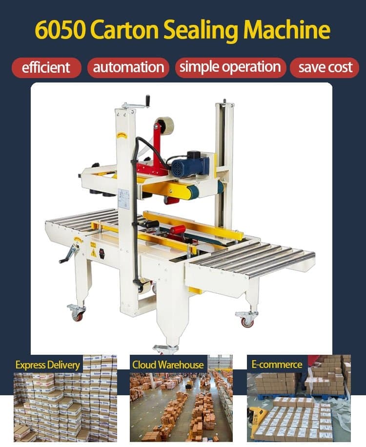 Automatic Carton Sealing Machine with Side Conveyor Main Feature