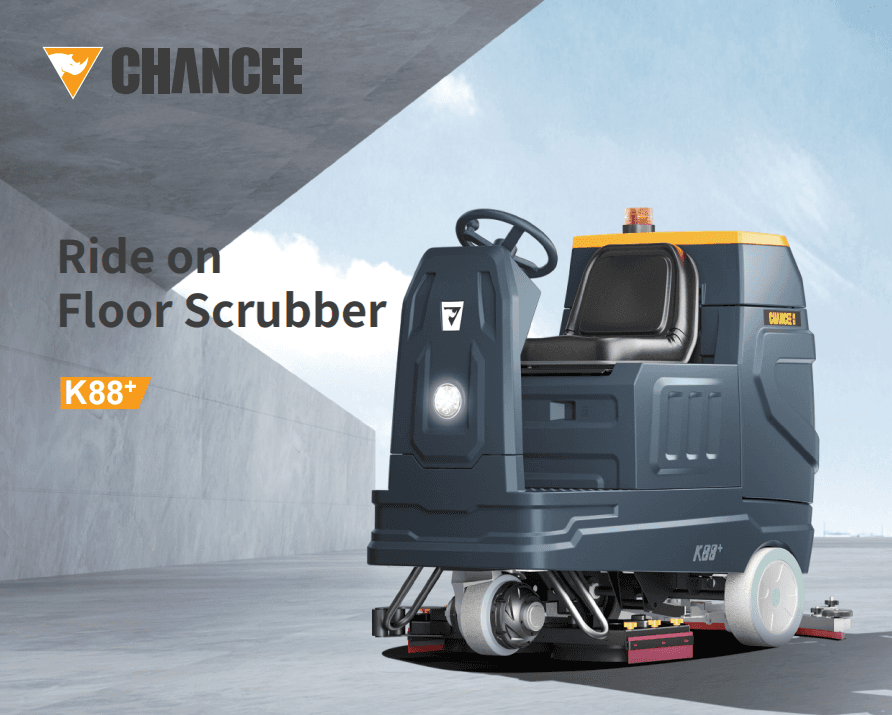 K88+ Ride-on Floor Scrubber Main Feature