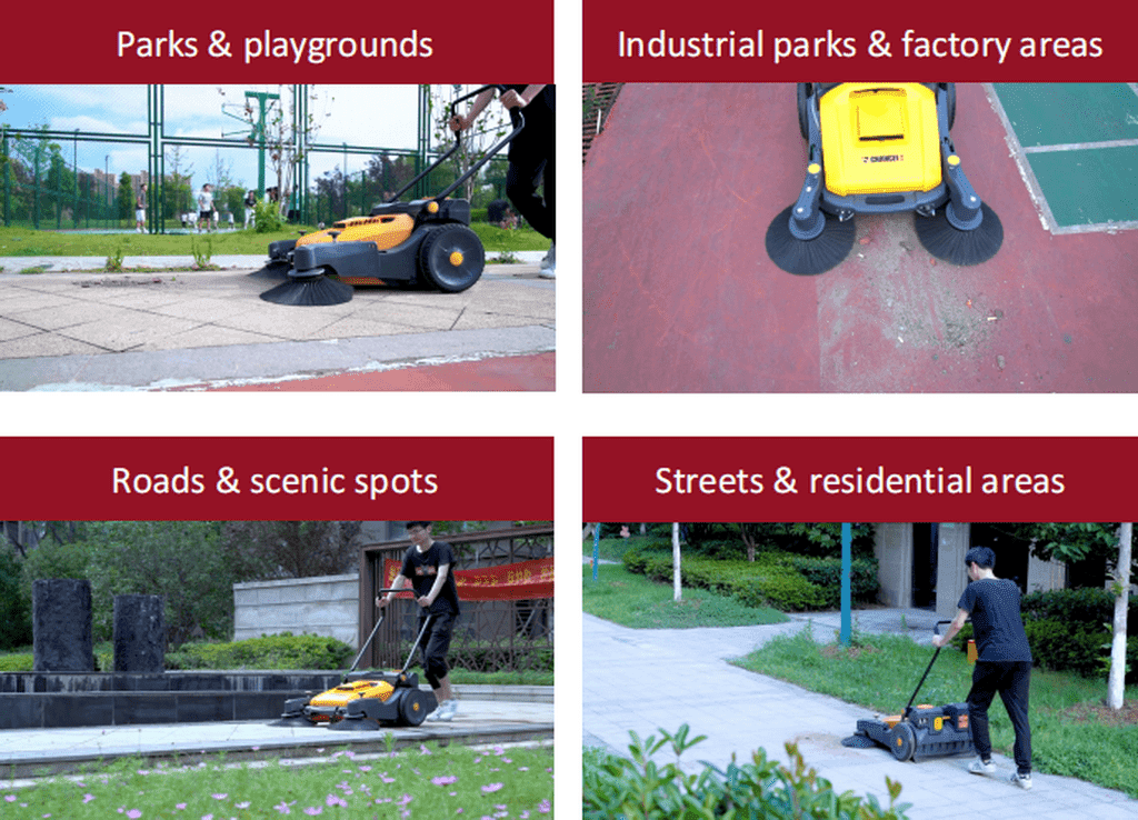 T-U90 Walk-Behind / Hand-Push Floor Sweeper Main Feature