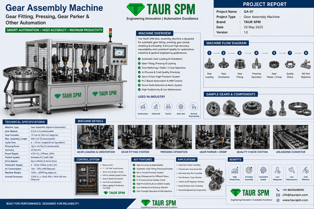 GA-01  Gear Assembly Machine