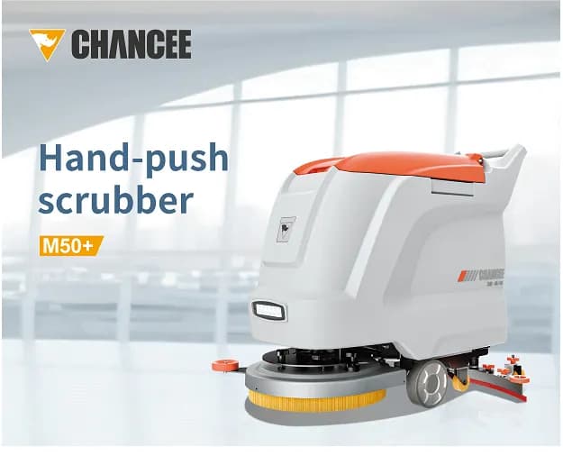 Hand-Push Floor Scrubber
