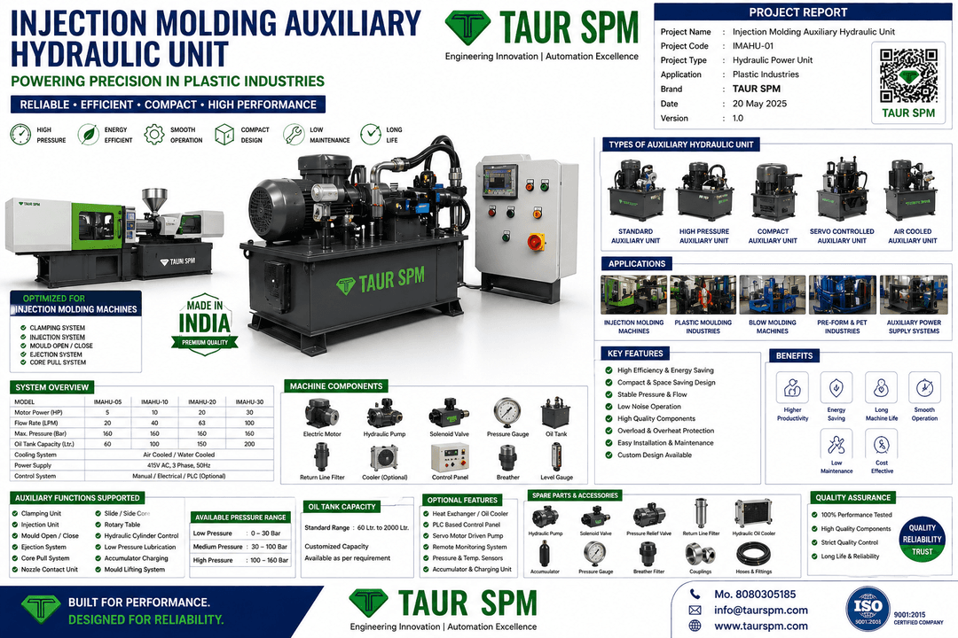 IMAHU-05 / 10 / 20 / 30   Injection Molding Auxiliary Hydraulic Unit