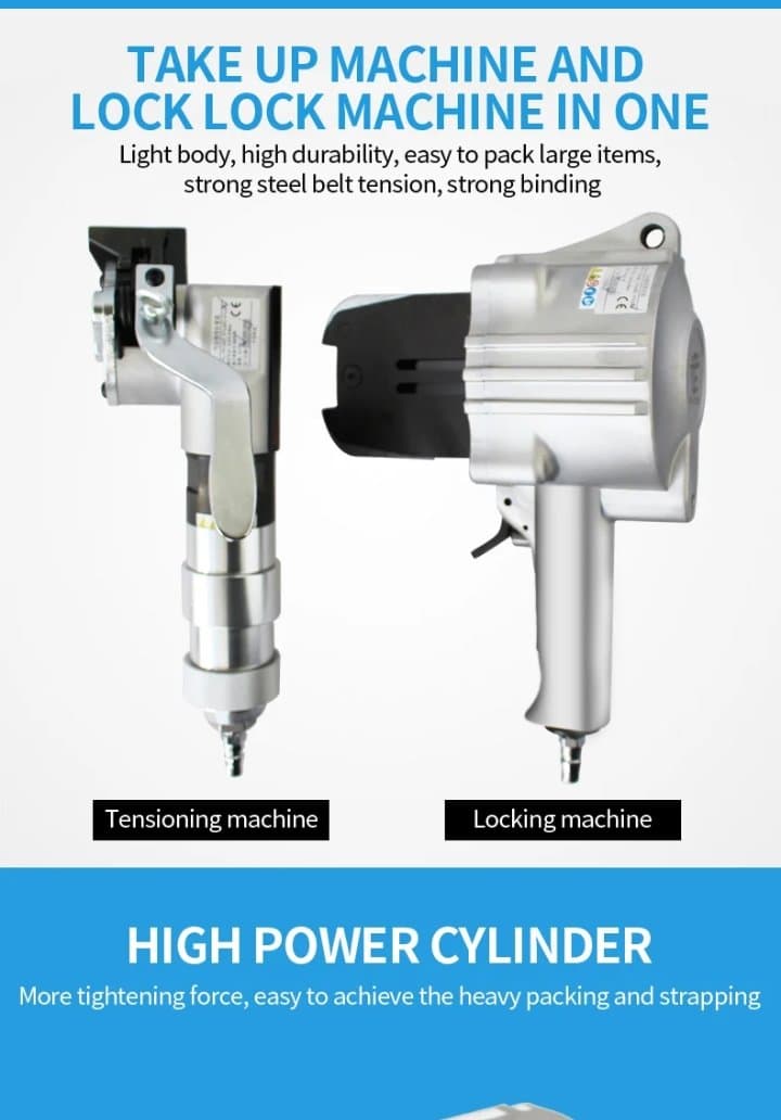 T-TS+ FTS Pneumatic Steel Strap Tensioner & Sealer Tool Set Hero Image