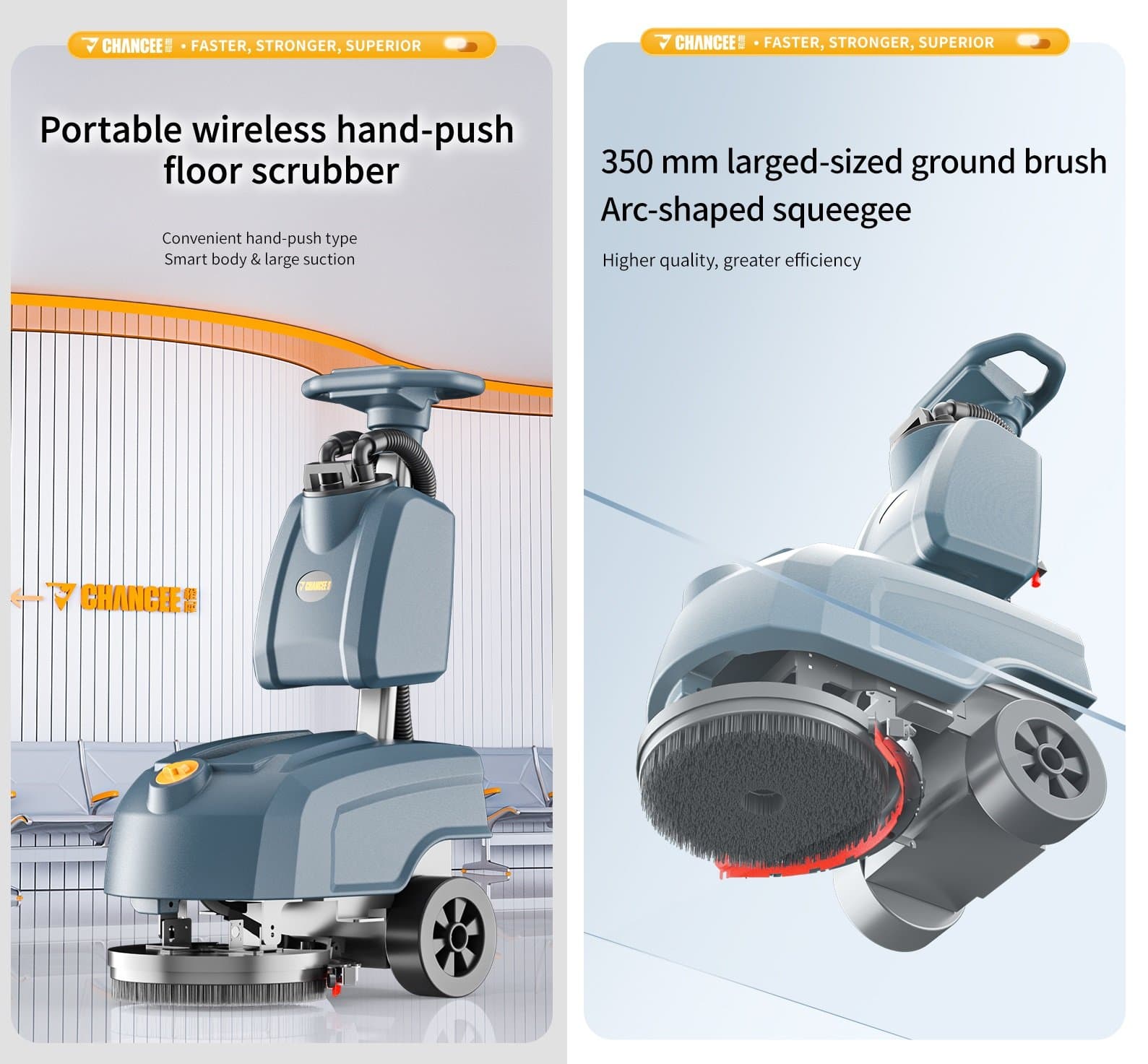 T-M30 Walk-Behind Floor Scrubber Hero Image