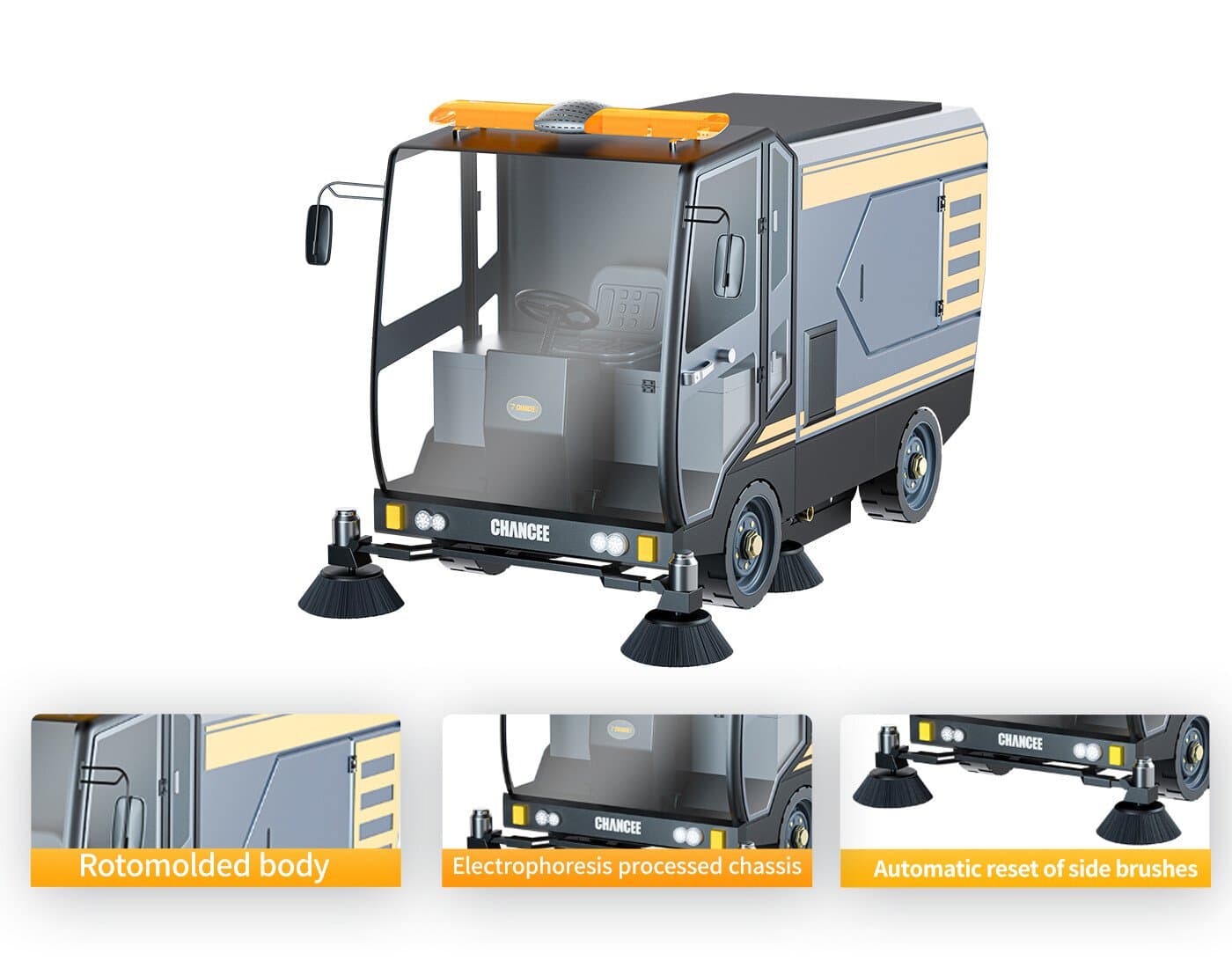 T-U220CAR  Truck Ride-on Floor Sweeper Scenarios Image