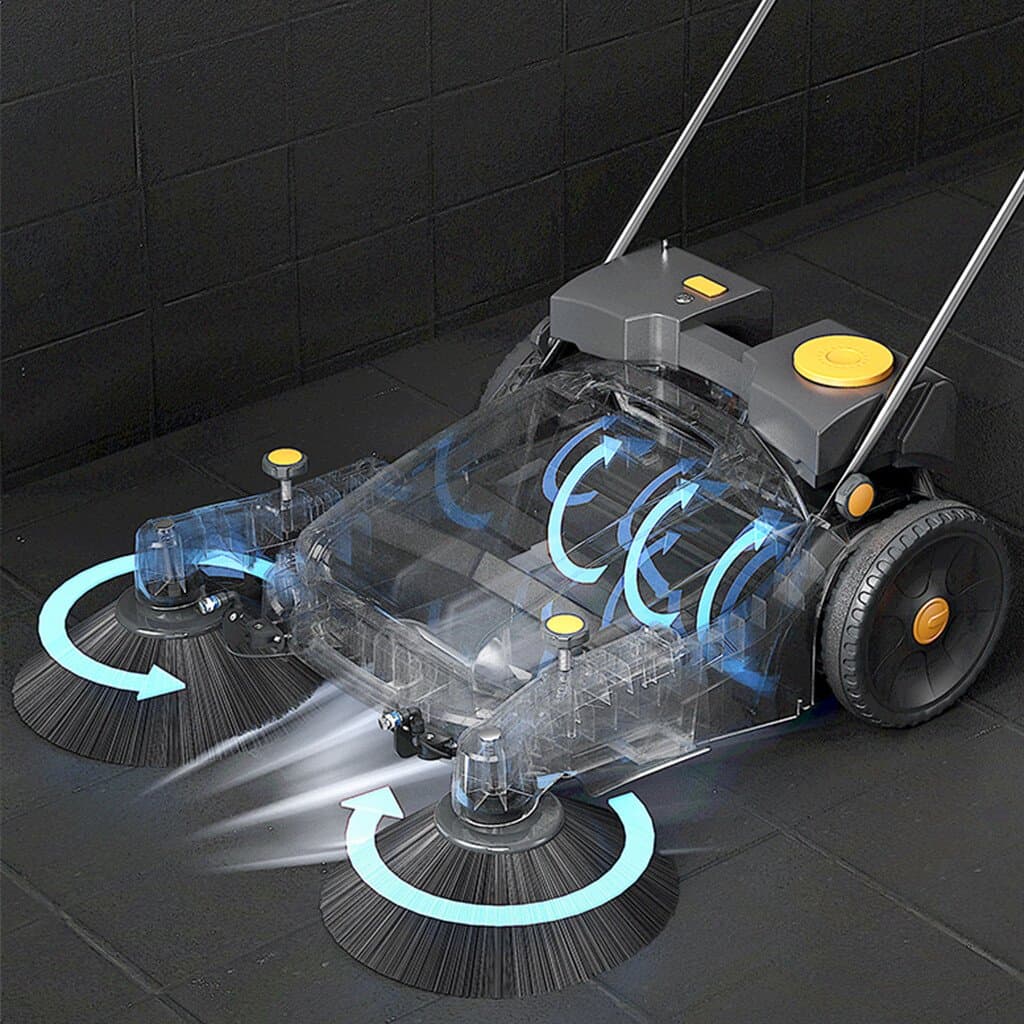 T-U90 Walk-Behind / Hand-Push Floor Sweeper Scenarios Image