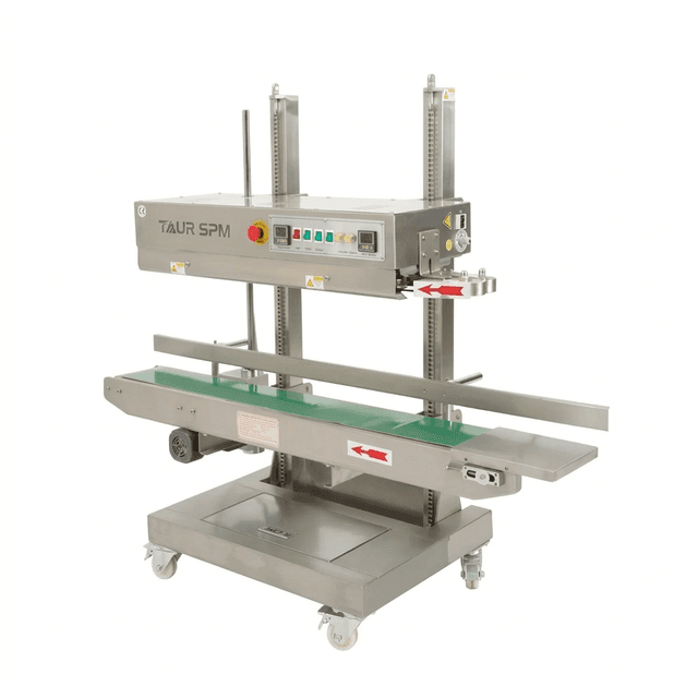 Vertical Continuous Band Sealing Machine with Printing